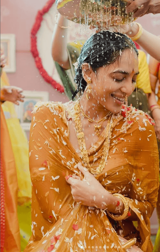 Sobhita Dhulipala’s Radiant Bridal Glow Shines Through in Pre-Wedding Festivities