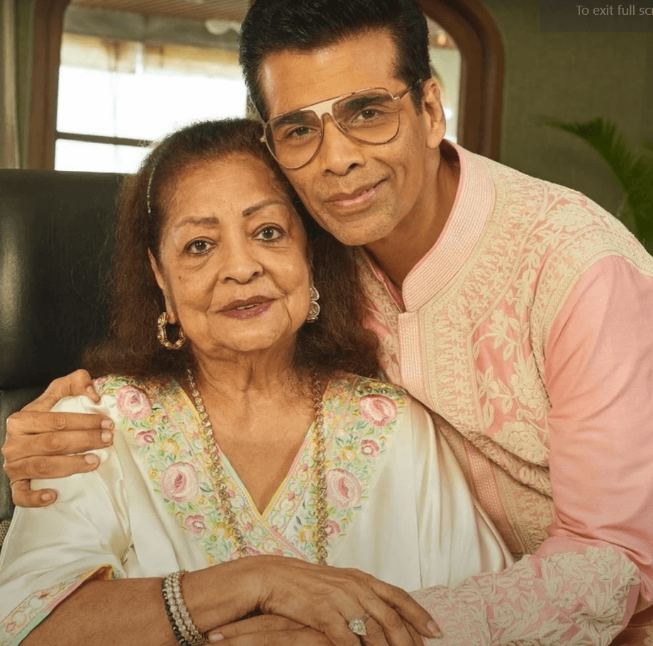 Karan Johar's Mother Hiroo Johar Hospitalized; Manish Malhotra Visits